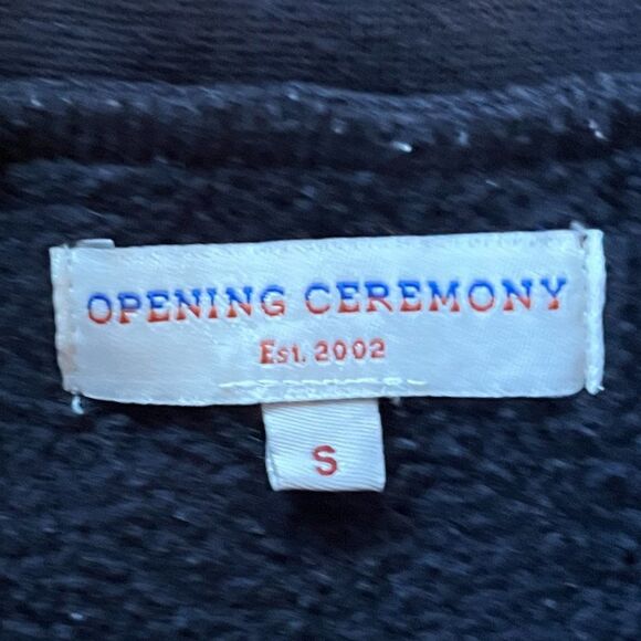 OPENING CEREMONY Gray Crew Neck Pullover Sweatshirt Top   Women's Size Small - Picture 3 of 9